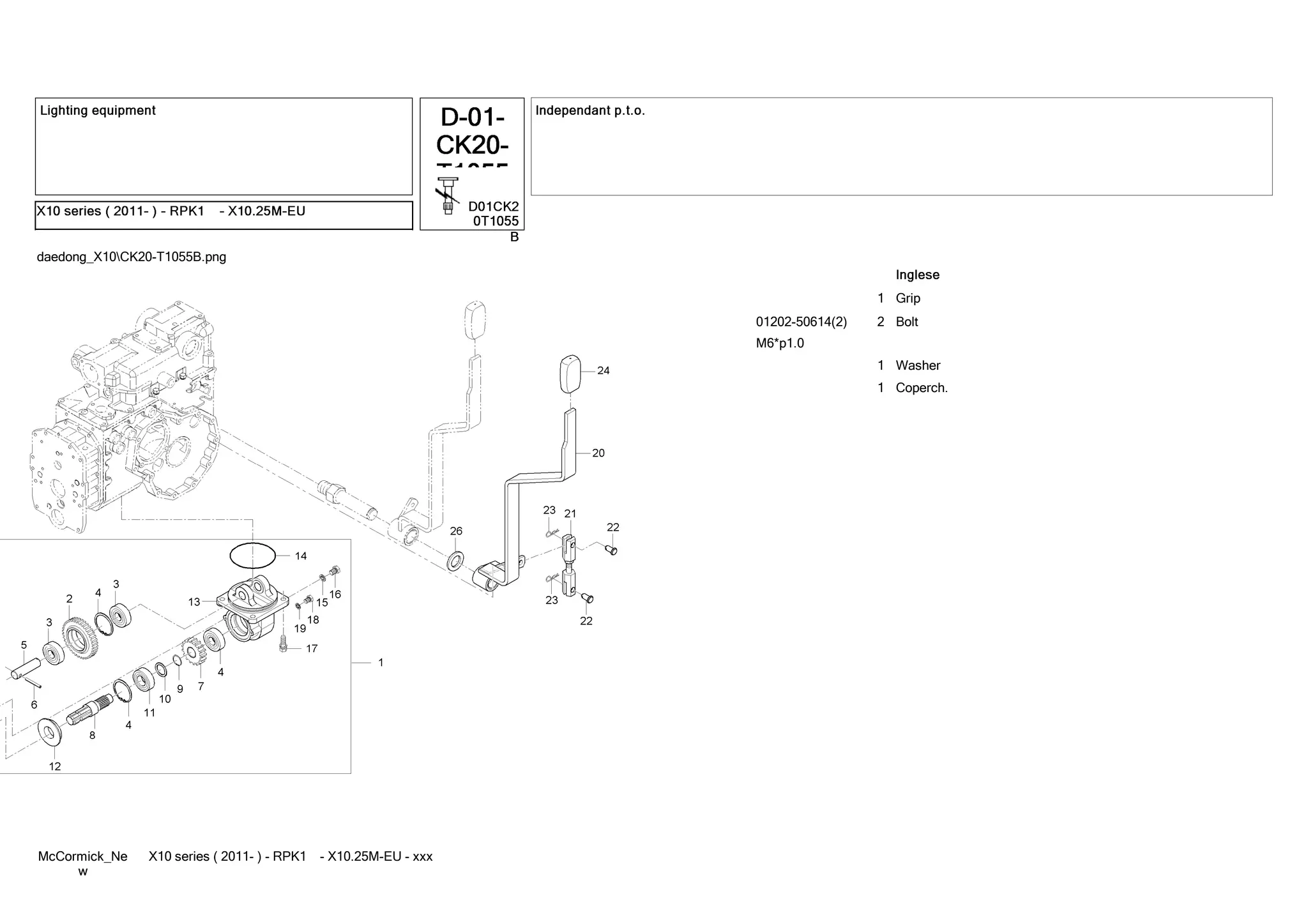 Mc cormick x10 series (2011 ) - rpk1 - x10.25m-eu tractor service