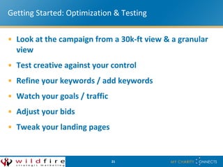 Getting Started: Optimization & Testing ,[object Object],[object Object],[object Object],[object Object],[object Object],[object Object]