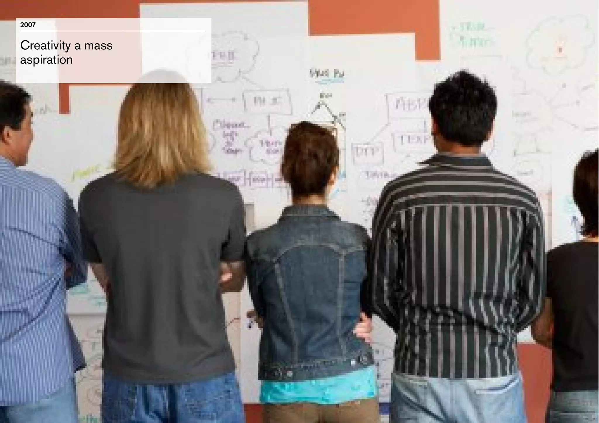 2007

Creativity a mass
aspiration

 