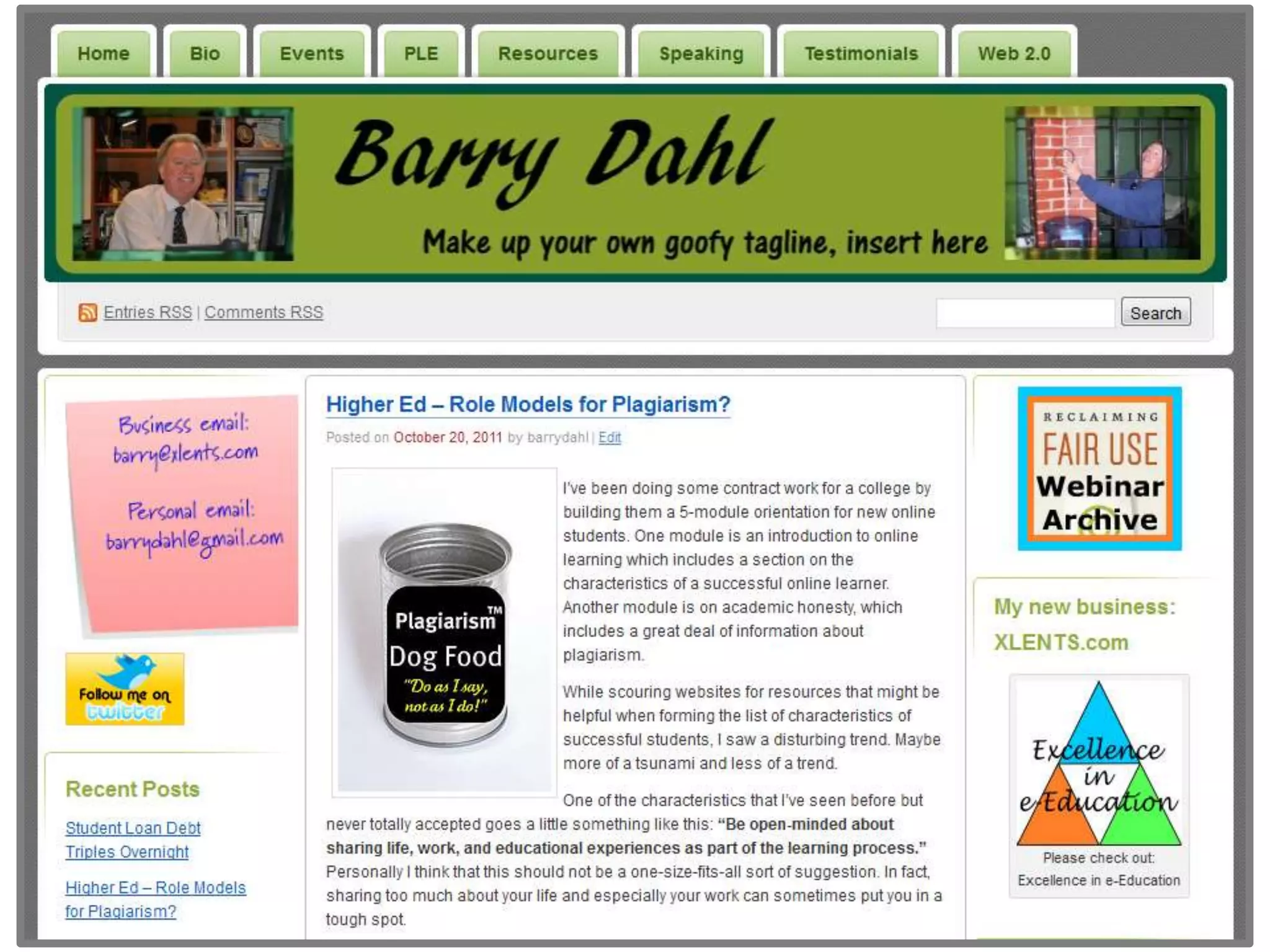 Barry Dahl dot com
 