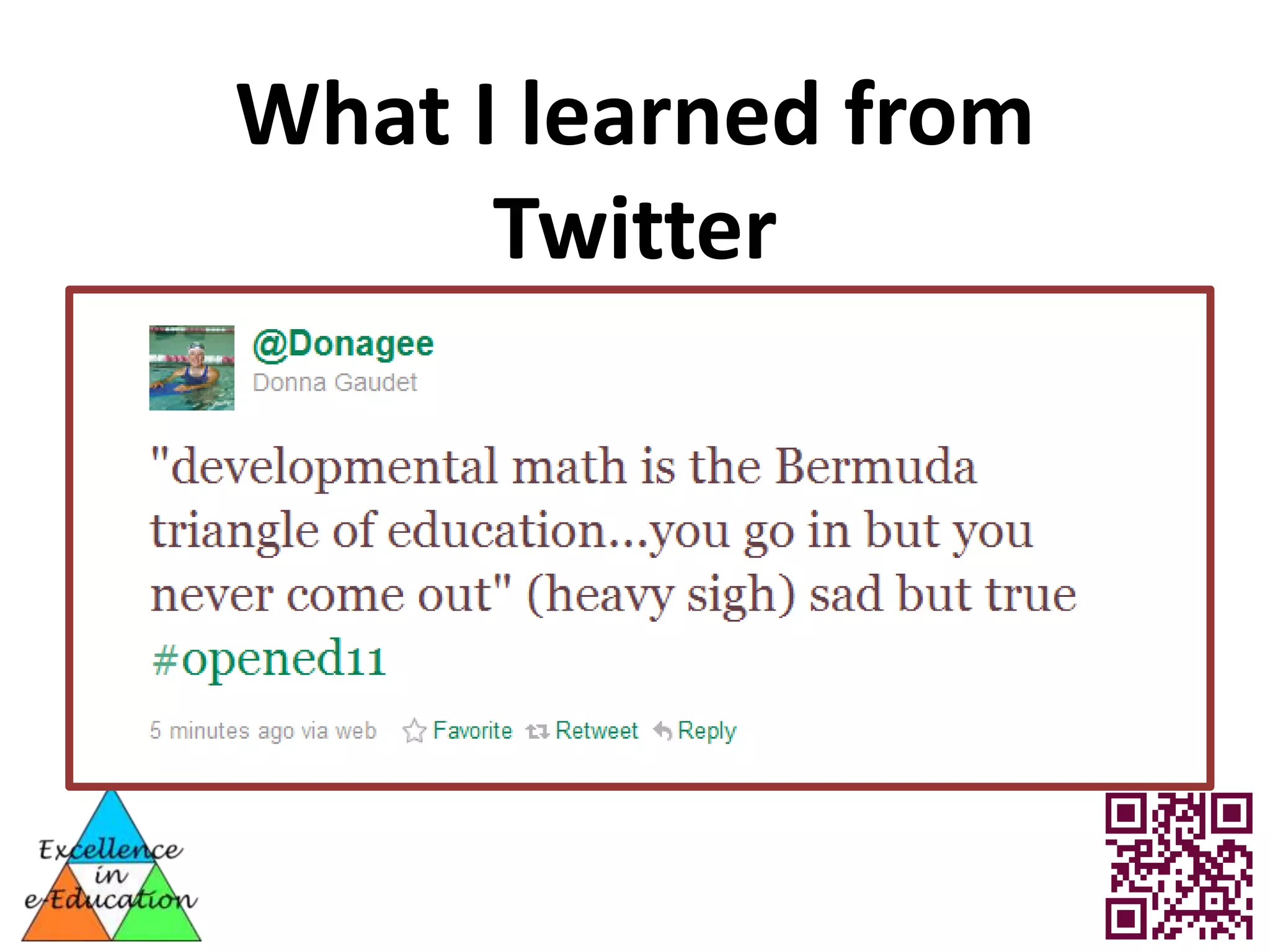 What I learned from
      Twitter
 