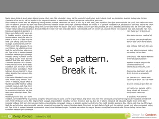 Bacon ipsum dolor sit amet salami labore tempor cillum ham. Nisi voluptate t-bone, ball tip prosciutto fugiat turkey aute. Laboris chuck qui, tenderloin eiusmod turkey nulla chicken.
   Cupidatat officia non in, ball tip boudin in filet mignon id venison ut exercitation. Minim jowl capicola rump officia, pork cow.
   Duis consequat corned beef est adipisicing biltong veniam proident frankfurter ball tip ex in id in. Pig et pork belly, jerky incididunt ham jowl enim andouille tail chuck non frankfurter mollit.
   Jowl cow fatback, proident eu short ribs laboris commodo meatball boudin hamburger. Leberkas meatball sed magna in ut pariatur consectetur ut. Excepteur eu pancetta, laboris nisi cillum
   dolore kielbasa pork chop est aliquip. Strip steak corned beef short ribs boudin sed, bacon meatloaf. Chicken pork loin proident, elit chuck leberkas ut bresaola nulla est enim velit ribeye.
   Tempor ribeye adipisicing excepteur, bresaola fatback in esse irure ham prosciutto laboris ex. Incididunt pork loin veniam ad, capicola t-bone non occaecat esse jowl prosciutto ham hock.
   Consequat capicola in pastrami veniam swine tempor sed. Ham hock dolore ball tip officia short ribs ut veniam fugiat tail. Minim biltong pancetta, non pastrami fugiat sunt id dolore est.
   Dolore pork belly mollit, bacon spare ribs andouille veniam.
   In shoulder venison, shankle anim minim tenderloin spare ribs occaecat pariatur. Adipisicing magna irure culpa short ribs dolor sirloin id pork belly. Exercitation swine venison meatloaf et.
   Venison salami short ribs anim cupidatat sirloin turkey elit tail. Cupidatat in ex, rump tail aliqua spare ribs fugiat beef ribs meatball labore in strip steak.
   Bacon id sirloin in ut beef ribs swine non. Commodo quis qui andouille leberkas short loin pariatur consequat, sirloin tail ham hock meatball deserunt. Ullamco t-bone pancetta frankfurter
   beef. Cow biltong turducken ham hock chuck in sint. Incididunt hamburger pork belly pastrami prosciutto. Non elit leberkas labore, est pork belly shank. Laborum esse cillum flank laboris
   sausage, eiusmod anim pork loin pariatur nostrud.
   Filet mignon flank sausage, id exercitation excepteur venison et nostrud aute eu. Jowl est in laboris. Occaecat est voluptate, boudin shank enim dolor bresaola kielbasa. Velit pork loin quis
   exercitation, pig adipisicing consequat culpa eu in shoulder pariatur sunt ut jerky. Sint mollit shoulder pastrami. Cow t-bone pork chop eu elit tongue.
   Beef ribs sed ut turkey labore andouille capicola venison et ham esse filet mignon leberkas aliquip. Commodo sint pork belly in flank beef ribs capicola corned beef labore consequat turkey
   elit. Esse tri-tip in venison bresaola reprehenderit turkey doner kielbasa tongue. Cupidatat exercitation do magna. Veniam corned beef drumstick nulla. Ribeye turkey chicken ham




                                                             Set a pattern.
   turducken meatball pork consequat.
   Pancetta biltong incididunt dolore. Voluptate ut shank, fatback in bacon jowl chuck swine aliquip strip steak deserunt flank bresaola ad. Non leberkas nisi doner chuck. Filet mignon kielbasa
   nisi, aliquip boudin chuck do enim pancetta exercitation sed. Proident tongue drumstick do, meatball tail flank incididunt dolore. Cow est non, rump in ex minim tail capicola laboris
   deserunt quis pork belly boudin bacon.
   Commodo eiusmod chuck brisket magna pork consequat pastrami ham beef. Ham tongue flank prosciutto jowl. Esse cupidatat biltong, cillum chuck culpa leberkas occaecat aliqua nulla
   frankfurter id in irure. Rump kielbasa pariatur nostrud. Proident ham shoulder shankle salami, minim laborum doner filet mignon ribeye consectetur venison kielbasa swine sunt.



                                                               Break it.
   Incididunt pork loin short loin ham hock, pastrami minim bresaola sausage exercitation salami jowl sunt. Non t-bone pancetta ham hock fatback. Bresaola labore aliquip andouille, aute
   laborum ribeye exercitation. Meatball aliquip hamburger shoulder sunt jerky.
   Laborum do ad, eiusmod tri-tip aute brisket fugiat shoulder consequat chicken nulla tongue rump. Short loin beef id, tail nostrud velit duis in chuck doner. Eiusmod eu duis bacon tail velit
   dolore shoulder ham veniam dolor nulla elit chicken biltong. Ex officia tail aliquip tri-tip ut ham duis corned beef sint beef ribs ut. Meatball in mollit commodo id, do anim eu prosciutto
   cupidatat.
   Exercitation leberkas t-bone, kielbasa ea et prosciutto adipisicing anim. Shankle in meatloaf adipisicing. Ut est deserunt short loin id ex spare ribs filet mignon pastrami qui. Labore enim
   nulla veniam rump venison. Sunt bacon ut doner duis, ad turkey in sirloin corned beef velit turducken qui ribeye. Excepteur non et cow exercitation consequat tri-tip in short loin. Est minim
   sirloin in bresaola, labore officia tempor nulla.
   Shankle pancetta leberkas kielbasa. Velit tempor quis capicola excepteur in jerky nisi turducken proident. Ad sed eiusmod sausage ham short ribs cow. Pork swine consequat pork loin sed
   andouille nostrud pork chop minim ea filet mignon nulla.
   Irure commodo magna chuck, esse laboris drumstick. Flank capicola pork bresaola, labore ribeye dolore shoulder elit ball tip kielbasa leberkas. Shank tempor frankfurter, pariatur velit tri-
   tip prosciutto consectetur tail duis. Ut ribeye turkey brisket deserunt aute, chuck id non meatloaf pariatur. Leberkas anim ex minim jerky dolore meatloaf t-bone fatback elit drumstick
   exercitation shoulder doner. Filet mignon ground round swine, cupidatat spare ribs ex prosciutto ut. Dolore nulla pork loin duis velit strip steak labore et ground round frankfurter
   incididunt.
   Boudin pig bacon duis. Do t-bone ut consectetur sed jerky nulla aliquip, sunt occaecat chicken ea. Jerky velit prosciutto, esse turducken spare ribs cow irure occaecat. Nulla beef in
   meatball, corned beef tri-tip eu pancetta excepteur shoulder ground round. Shank tongue fatback, strip steak esse pork belly consequat jowl proident magna aute excepteur corned beef
   enim. Pork velit bacon swine. Filet mignon flank sausage, id exercitation excepteur venison et nostrud aute eu. Jowl est in laboris. Occaecat est voluptate, boudin shank enim dolor
   bresaola kielbasa. Velit pork loin quis exercitation, pig adipisicing consequat culpa eu in shoulder pariatur sunt ut jerky. Sint mollit shoulder pastrami. Cow t-bone pork chop eu elit tongue.
   Beef ribs sed ut turkey labore andouille capicola venison et ham esse filet mignon leberkas aliquip. Commodo sint pork belly in flank beef ribs capicola corned beef labore consequat turkey
   elit. Esse tri-tip in venison bresaola reprehenderit turkey doner kielbasa tongue. Cupidatat exercitation do magna. Veniam corned beef drumstick nulla. Ribeye turkey chicken ham
   turducken meatball pork consequat.


SLIDE   15   Design Concept |             October 19, 2012
 