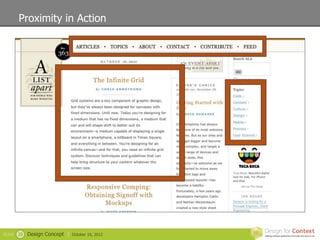Proximity in Action




SLIDE   20   Design Concept |   October 19, 2012
 