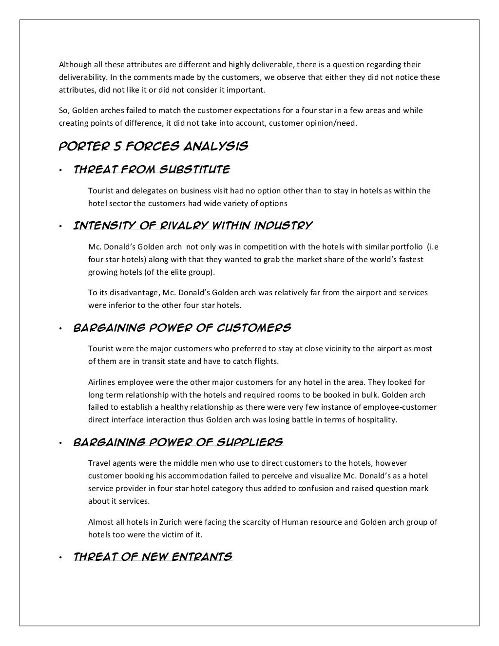 Case study of mc golden arch essay 07 image