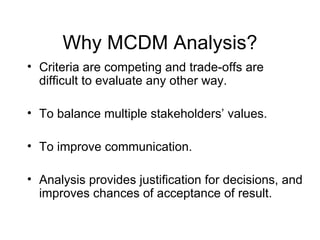 MCDM Introduction 08-01 | PPT