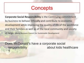 Mcd Csr Program Mcdo Marketing Children | PPTX