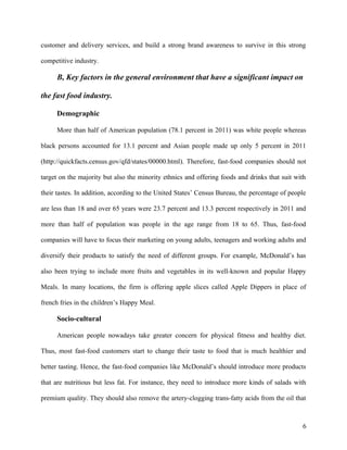 Mcdonald's case study strategic management pdf picture