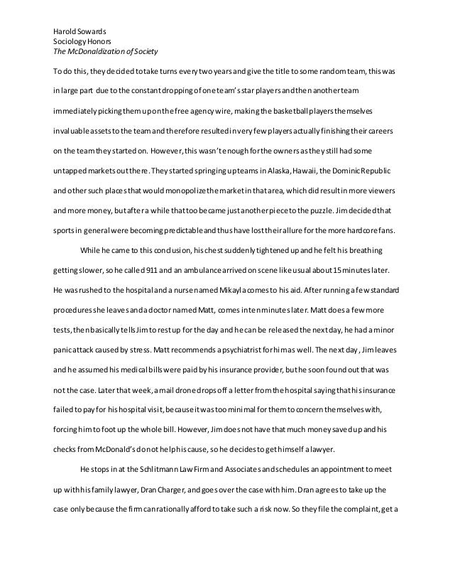 Fast food essay introduction image