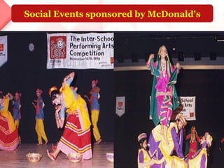 Social Events sponsored by McDonald's 