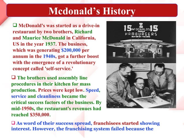 Mcdonald s PPT