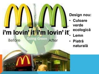 Design nou:
• Culoare
verde
ecologică
• Lemn
• Piatră
naturală

 