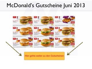 McDonald’s Gutscheine Juni 2013
 