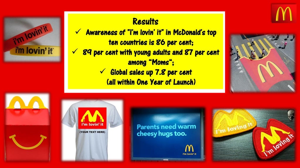 Mcdonald's: i'm lovin it campaign