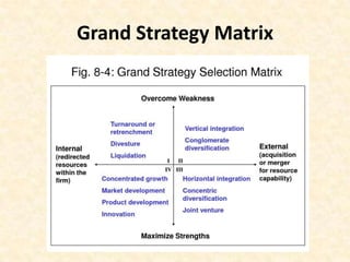 Grand Strategy Matrix
 