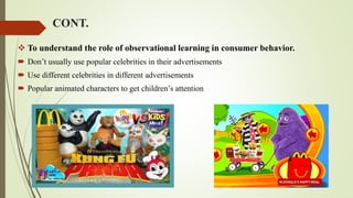 Mcdonald's and consumer behavior