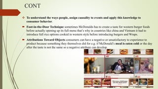 Mcdonald's and consumer behavior
