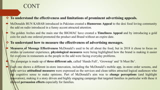 Mcdonald's and consumer behavior