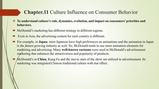 Mcdonald's and consumer behavior