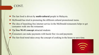 Mcdonald's and consumer behavior