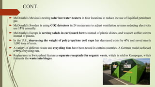 Mcdonald's and consumer behavior