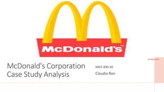mcdonald's corporation case study analysis