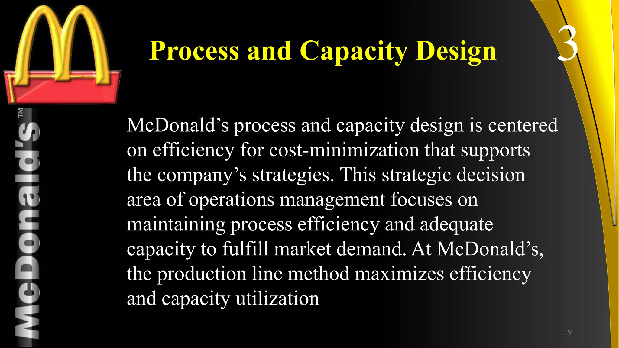 McDonalds - OPERATIONS MANAGMENT | PPTX