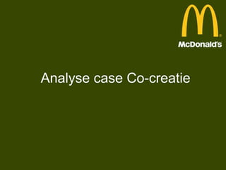 Analyse case Co-creatie

 