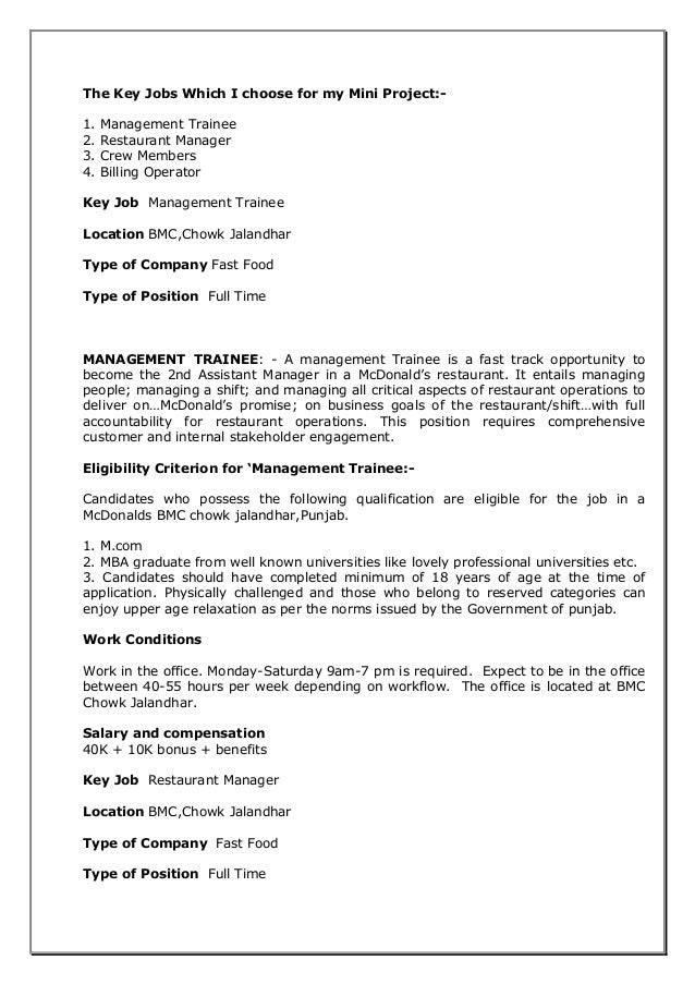 mcdonalds job duties magdalene project org mcdonalds crew member job duties