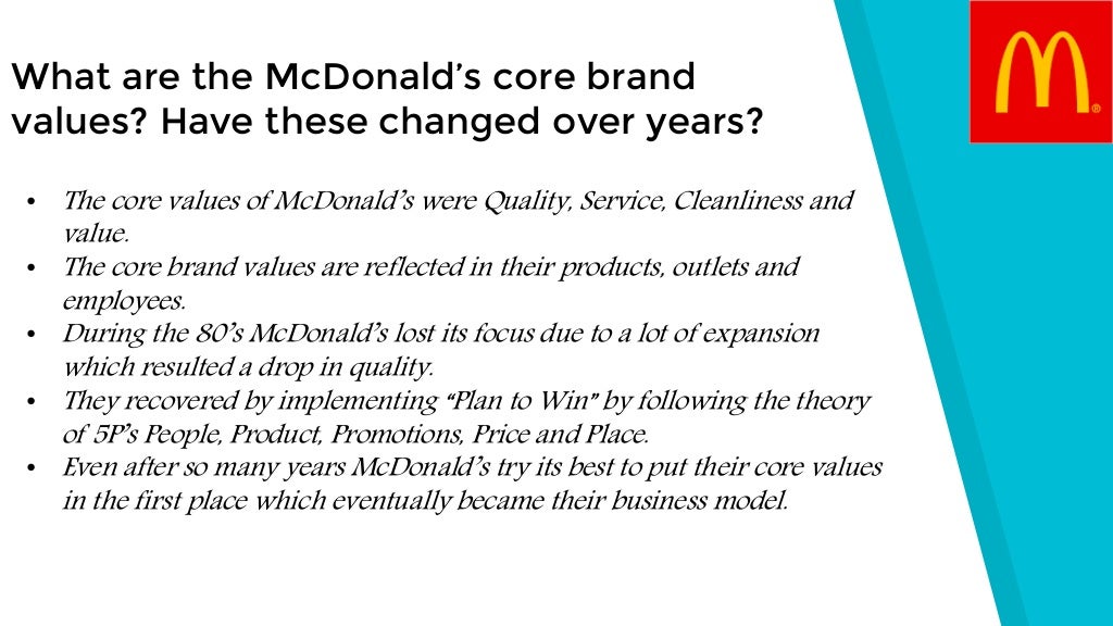 case study of mcdonald's questions and answers