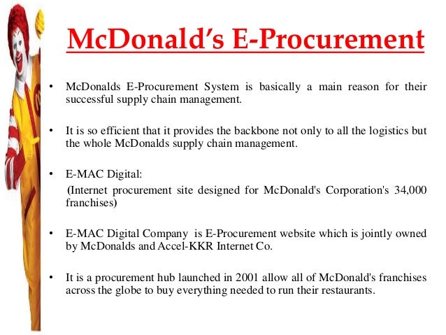 mcdonald s supply chain management mcdonald s supply chain management