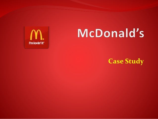 mcdonald's case study pdf