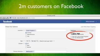 2m customers on Facebook
 