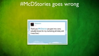 #McDStories goes wrong
 
