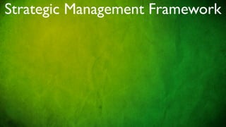 Strategic Management Framework
 