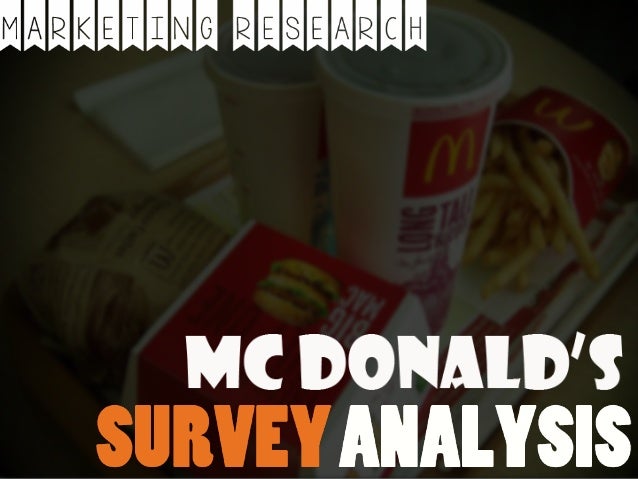 Mcdonalds Survey Customer Satisfaction Analysis