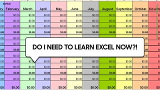 DO I NEED TO LEARN EXCEL NOW?!
 