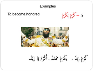 Groups of the Arabic Verbs | PPTX