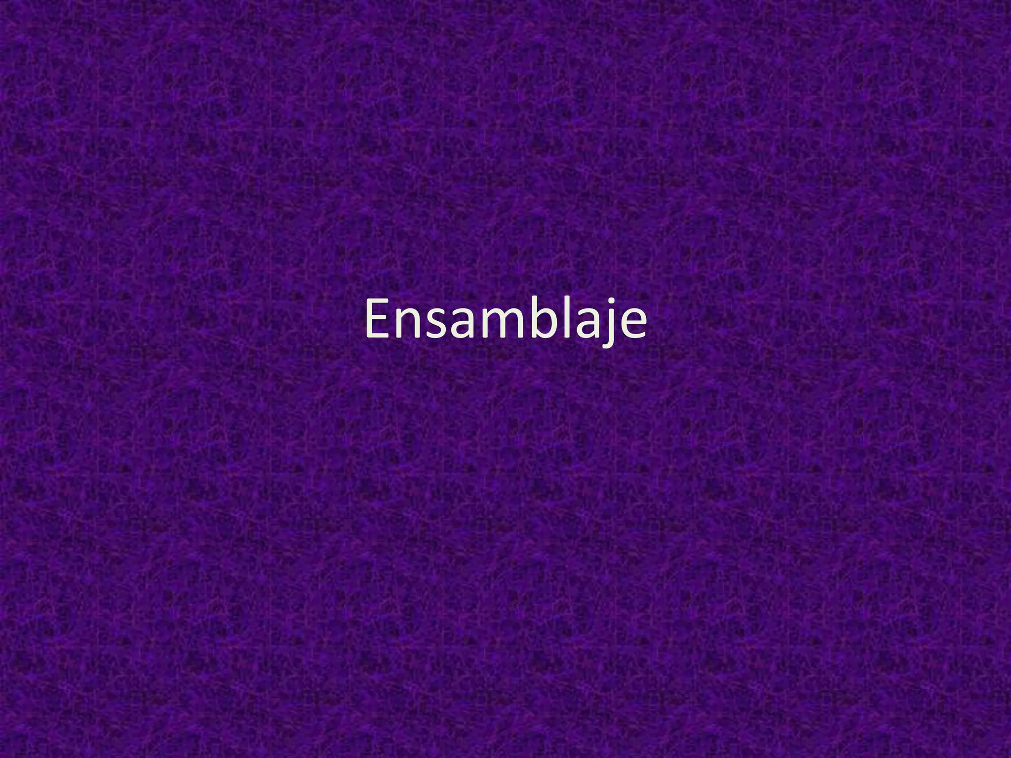 Ensamblaje
 