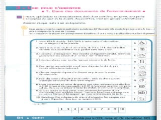 Activités pour le CECR, niveau A2. Clé International, 2005 