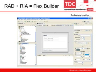 RAD + RIA = Flex Builder Ambiente familiar… 