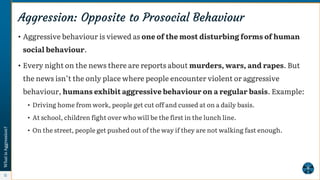 Aggression - Applied Social Psychology - Psychology SuperNotes | PDF