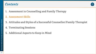 Essential Skills for Family Assessment - Marital and Family Therapy and ...