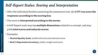 Self-Report Scales - Marital and Family Therapy and Counselling ...