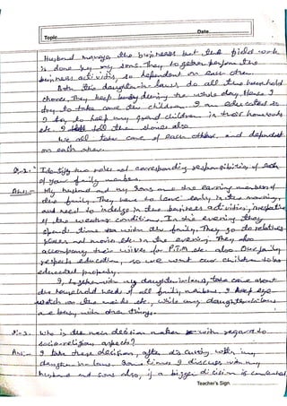 IGNOU Sample Practical File for MCFTL001 Human Development and Family Relationships GN