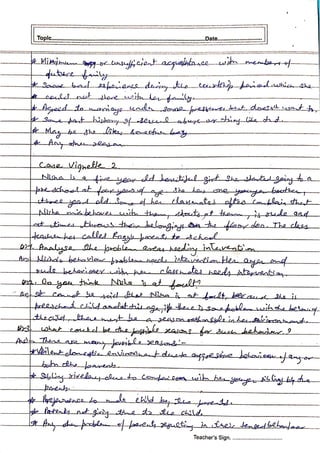 IGNOU Sample Practical File for MCFTL002 Mental Health and Disorders GN