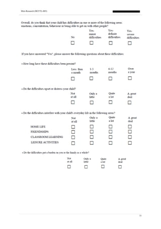 Mini-Research (MCFTL-005)
31
 