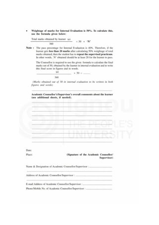 IGNOU Sample Practical File for MCFTL005 Mini-Research RJ