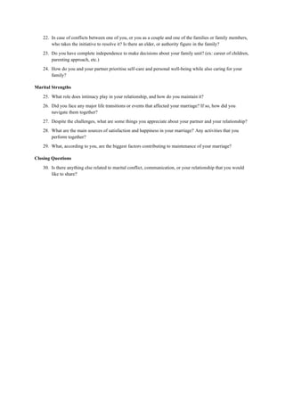 Family Assessment Tool: Interview Schedule for Understanding the ...