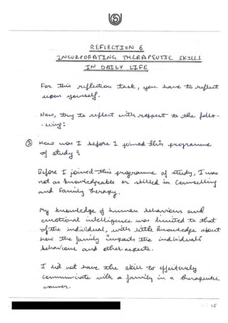 IGNOU Sample File for MCFTL008 Reflective Journal MS