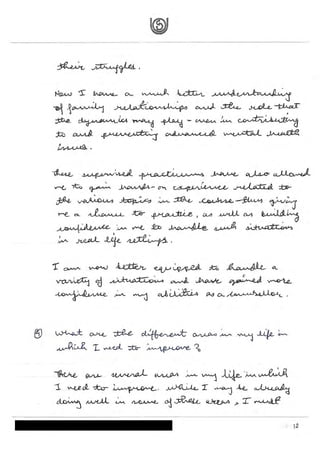 IGNOU Sample File for MCFTL008 Reflective Journal MS